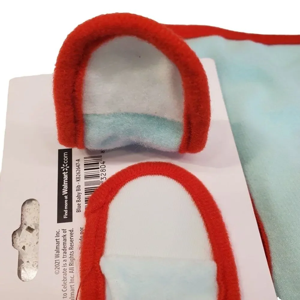 My First Valentines Day Bib Baby Bib My First Valentine Bib in Blue